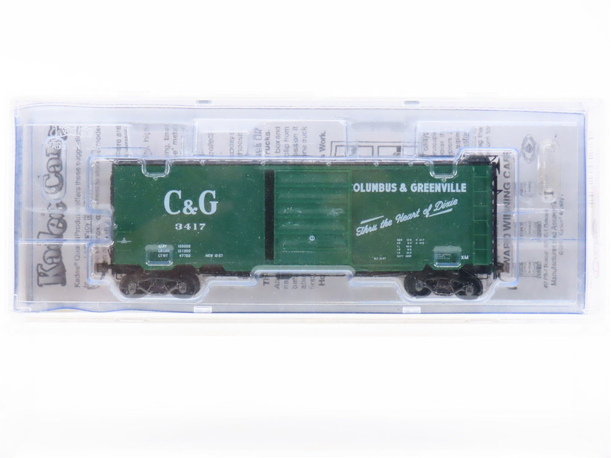 HO Scale Kadee 5276 C&amp;G Columbus &amp; Greenville Single Door Box Car #3417 -Sealed