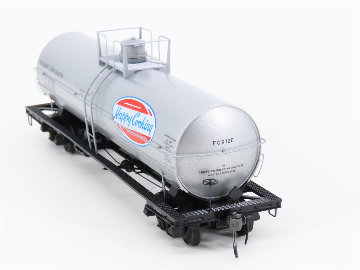 HO Scale Kadee 9011 FCX Fuelane Corporation &quot;Happy Cooking&quot; Tank Car #126