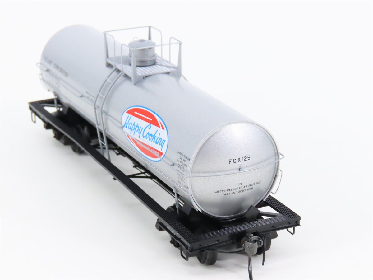 HO Scale Kadee 9011 FCX Fuelane Corporation &quot;Happy Cooking&quot; Tank Car #126