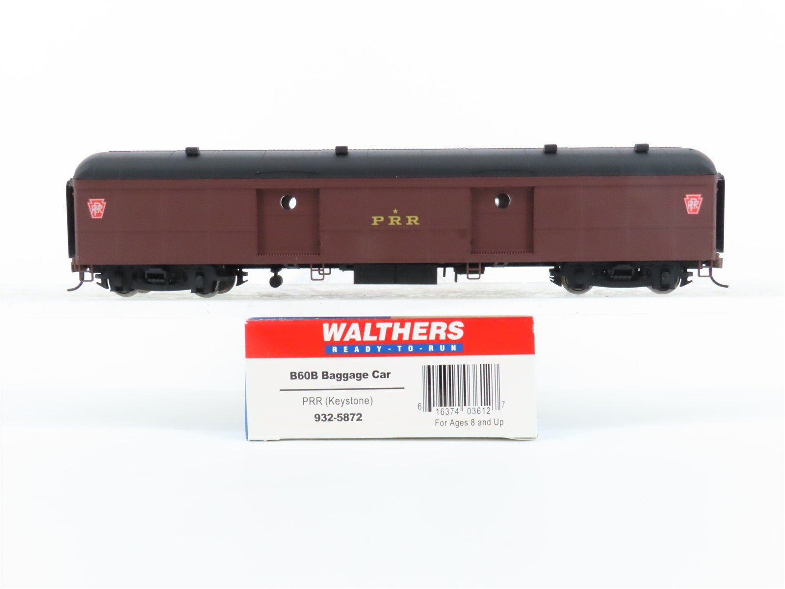 HO Scale Walthers 932-5872 PRR Pennsylvania Railroad Baggage Passenger Car