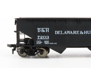 LOT of 2 HO Scale Atlas 1857/1808 D&H Delaware & Hudson 2-Bay Hopper Cars