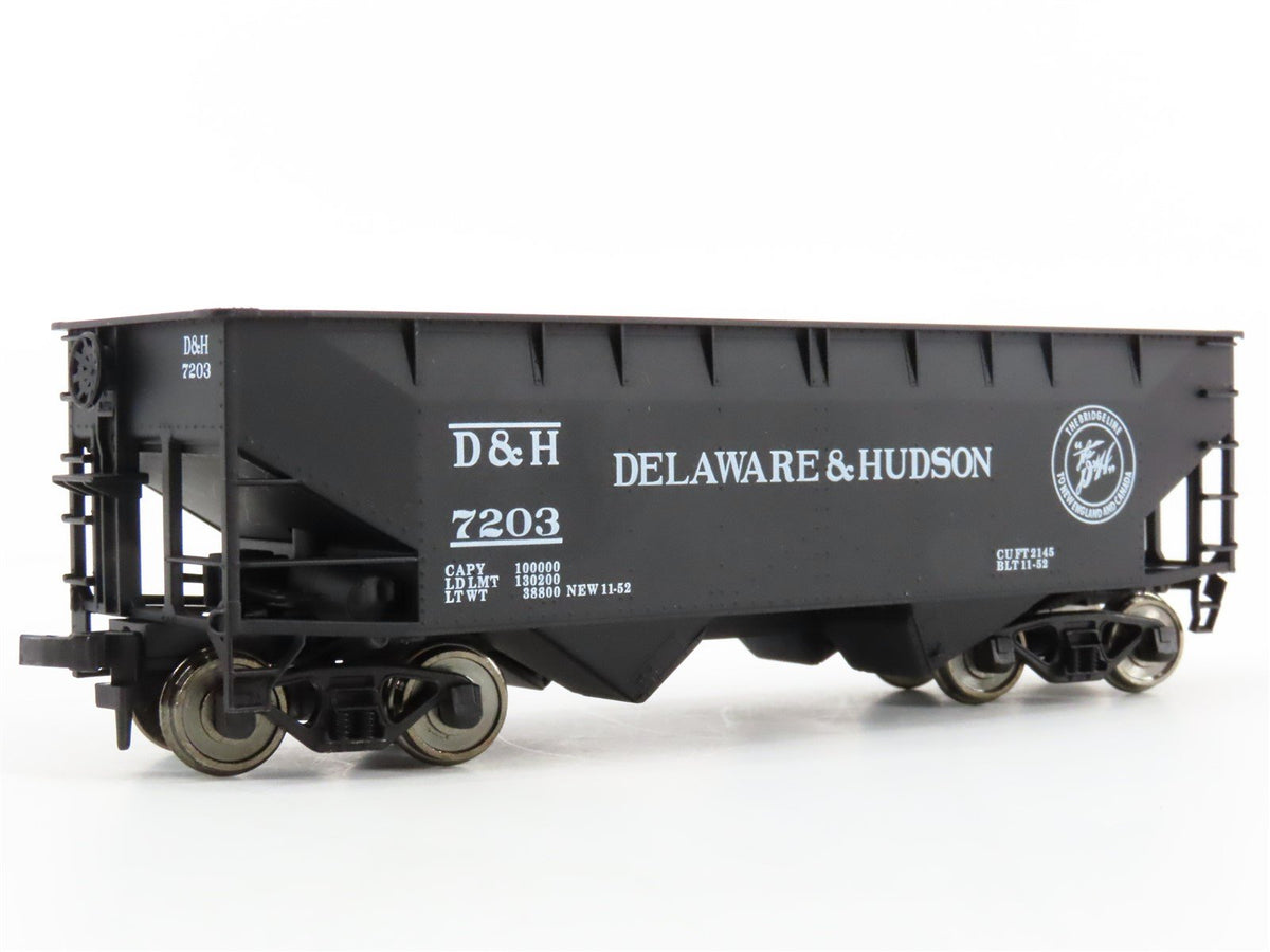 LOT of 2 HO Scale Atlas 1857/1808 D&amp;H Delaware &amp; Hudson 2-Bay Hopper Cars