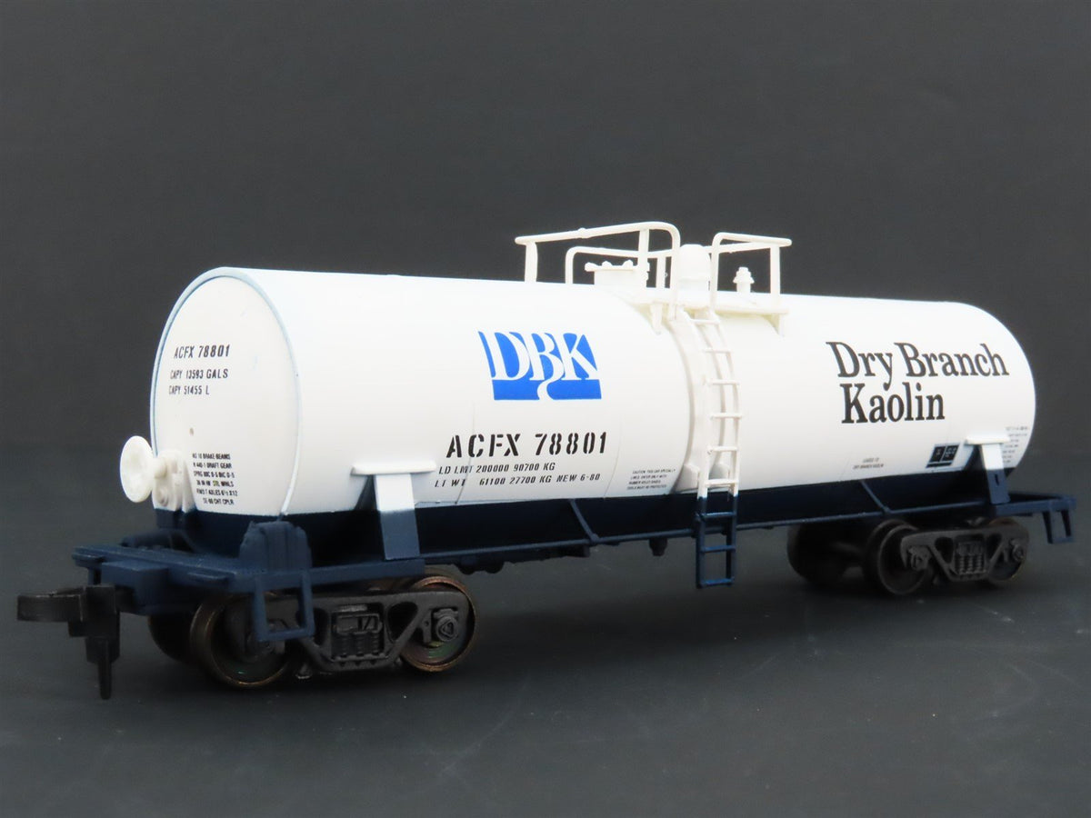 HO Scale Atlas 1706 ACFX Dry Branch Kaolin Chemical Tank Car #78801