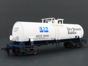 HO Scale Atlas 1706 ACFX Dry Branch Kaolin Chemical Tank Car #78801