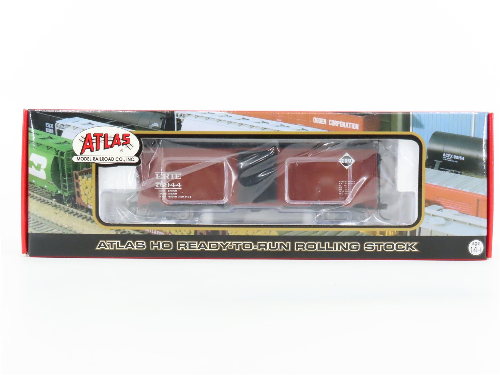 HO Scale Atlas 20000324 ERIE Railroad Single Door Box Car #76944 - Sealed