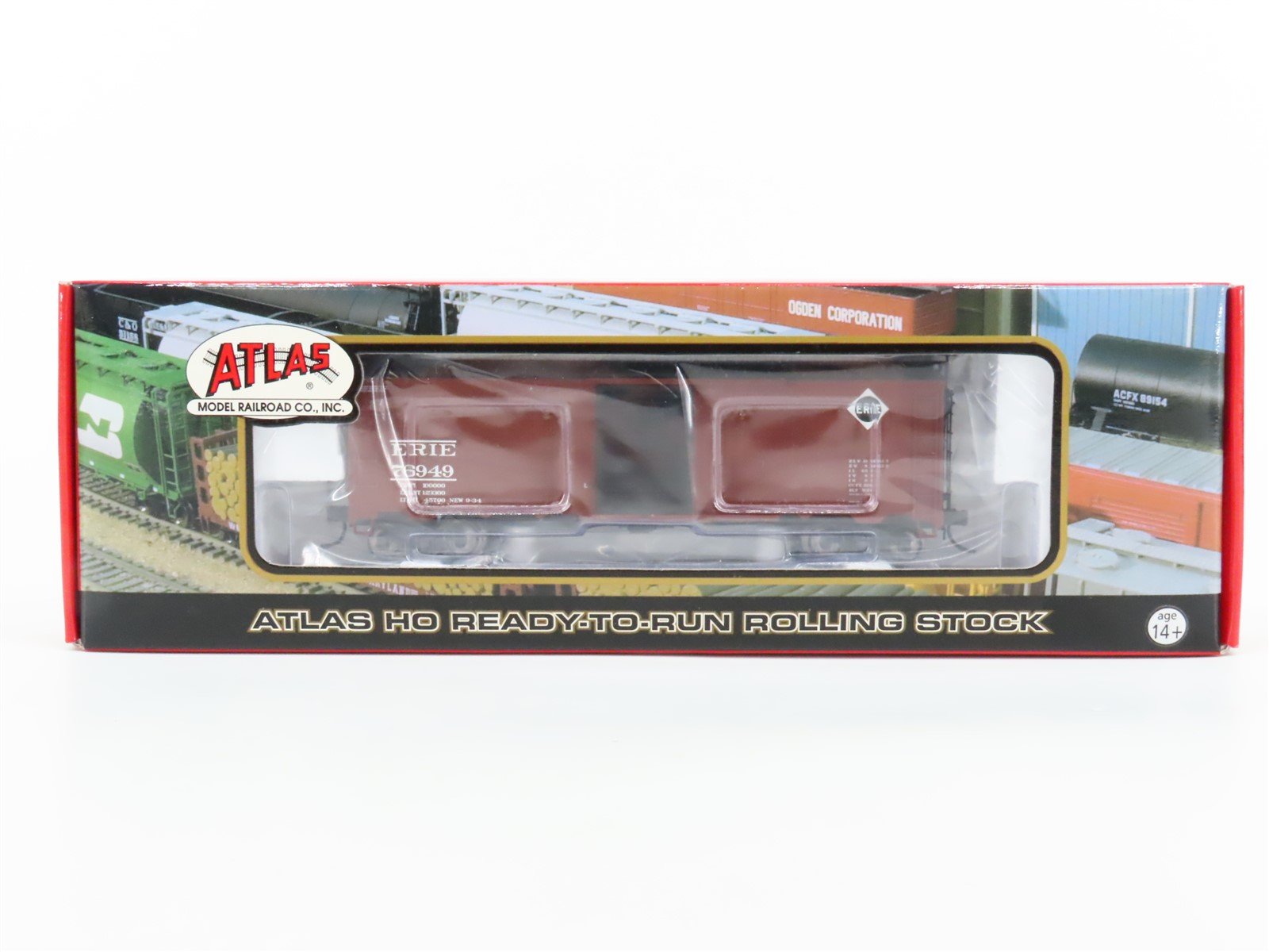 HO Scale Atlas 20000325 ERIE Railroad Single Door Box Car #76949 - Sealed