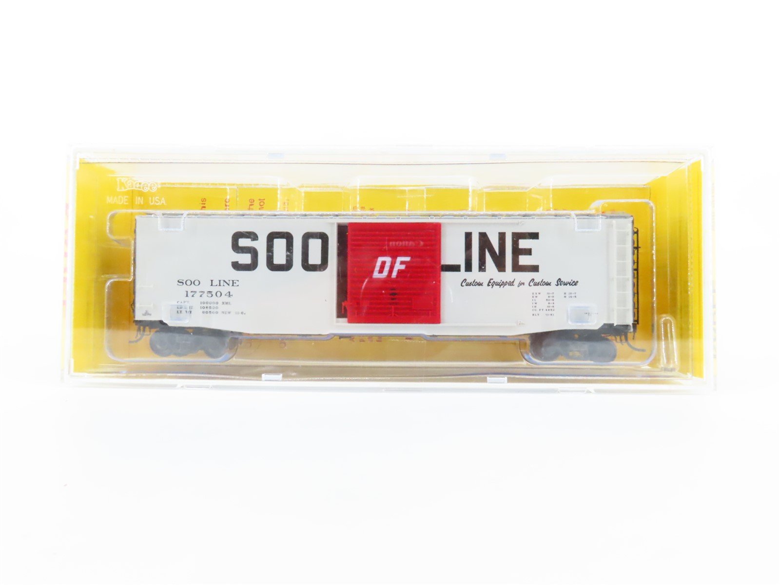 HO Scale Kadee 6114 SOO Line 50' Single Door Box Car #177504 - Sealed