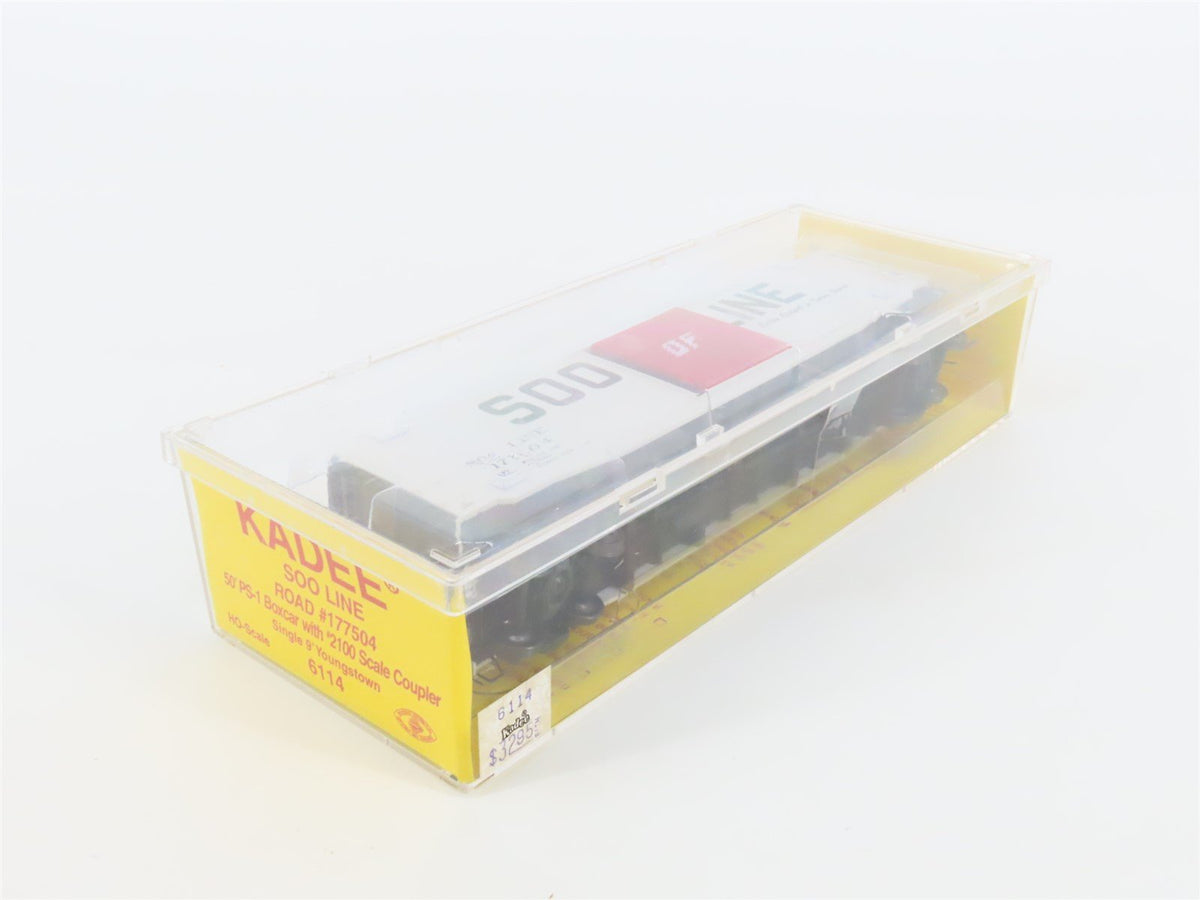 HO Scale Kadee 6114 SOO Line 50&#39; Single Door Box Car #177504 - Sealed