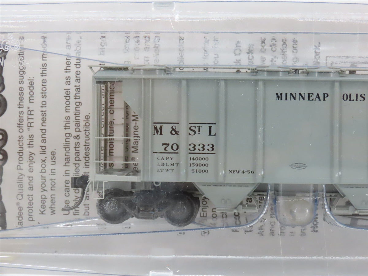 HO Scale Kadee 8318 M&amp;STL Minneapolis &amp; St Louis 2-Bay Hopper #70333 - Sealed