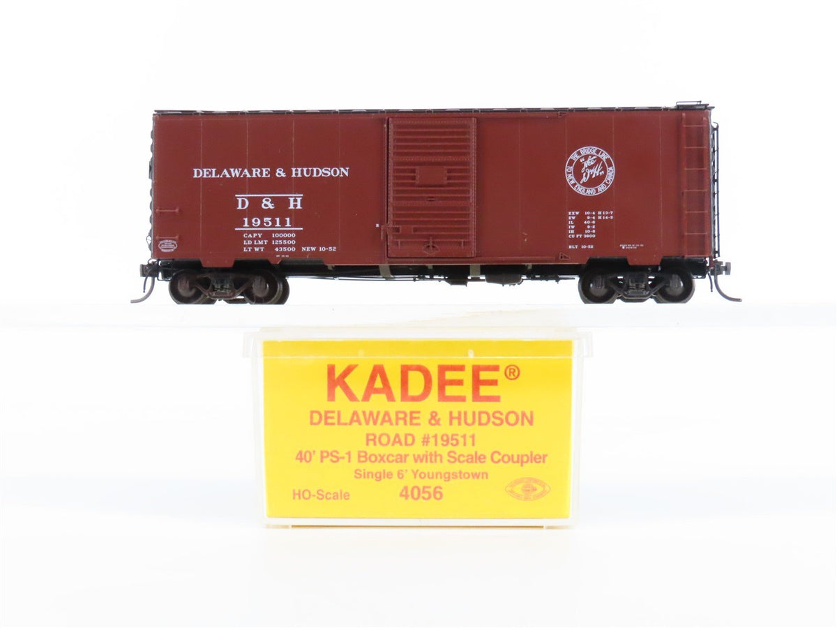 HO Scale Kadee 4056 D&amp;H Delaware &amp; Hudson 40&#39; Single Door Box Car #19511