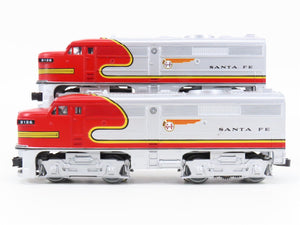 O Gauge 3-Rail Lionel ATSF Santa Fe FA A/A Diesel Locomotive Set