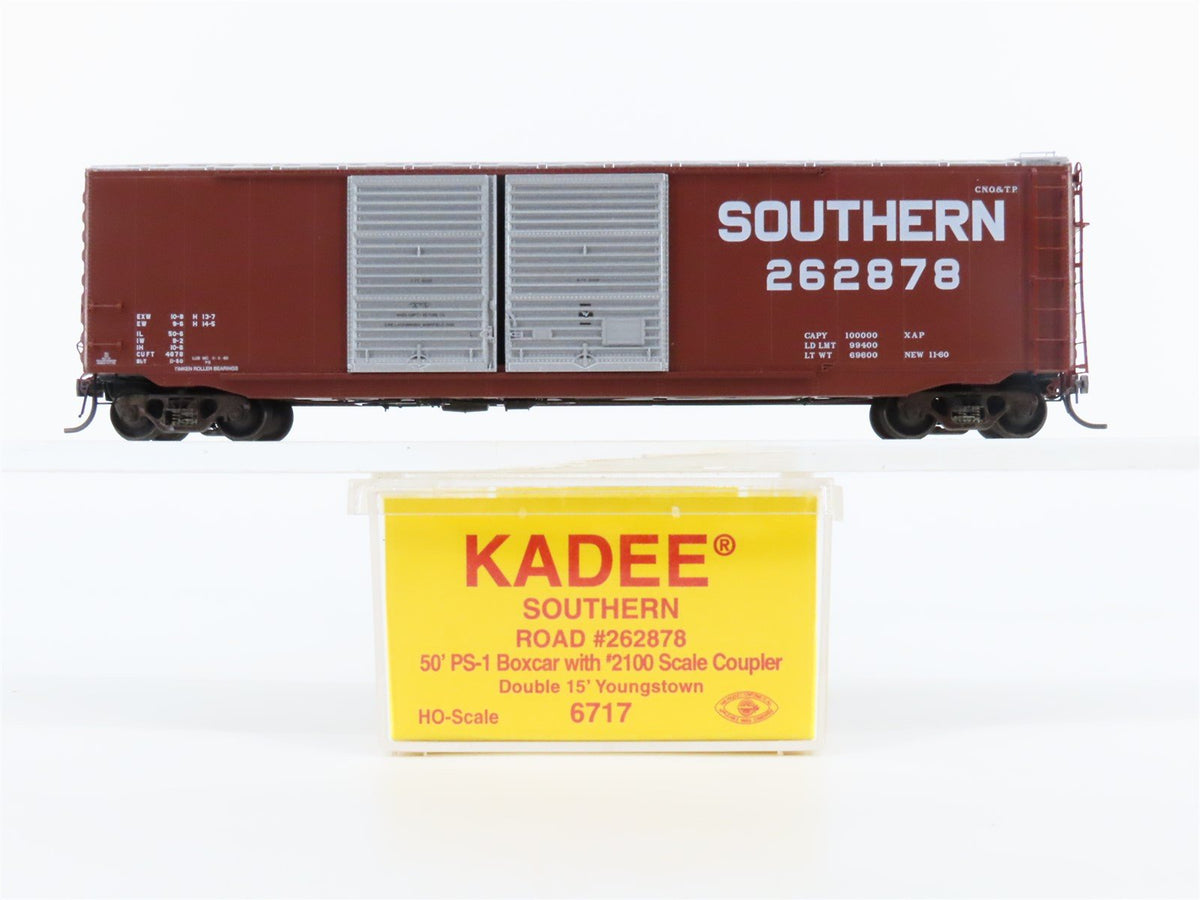 HO Scale Kadee 6717 SOU Southern Railroad 50&#39; Double Door Box Car #262878