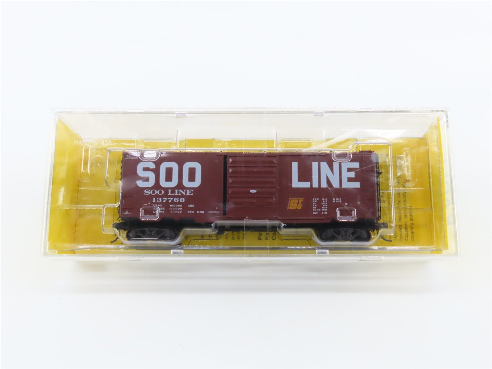 HO Scale Kadee 5238 SOO Line 40' Single Door Box Car #137768 -Sealed