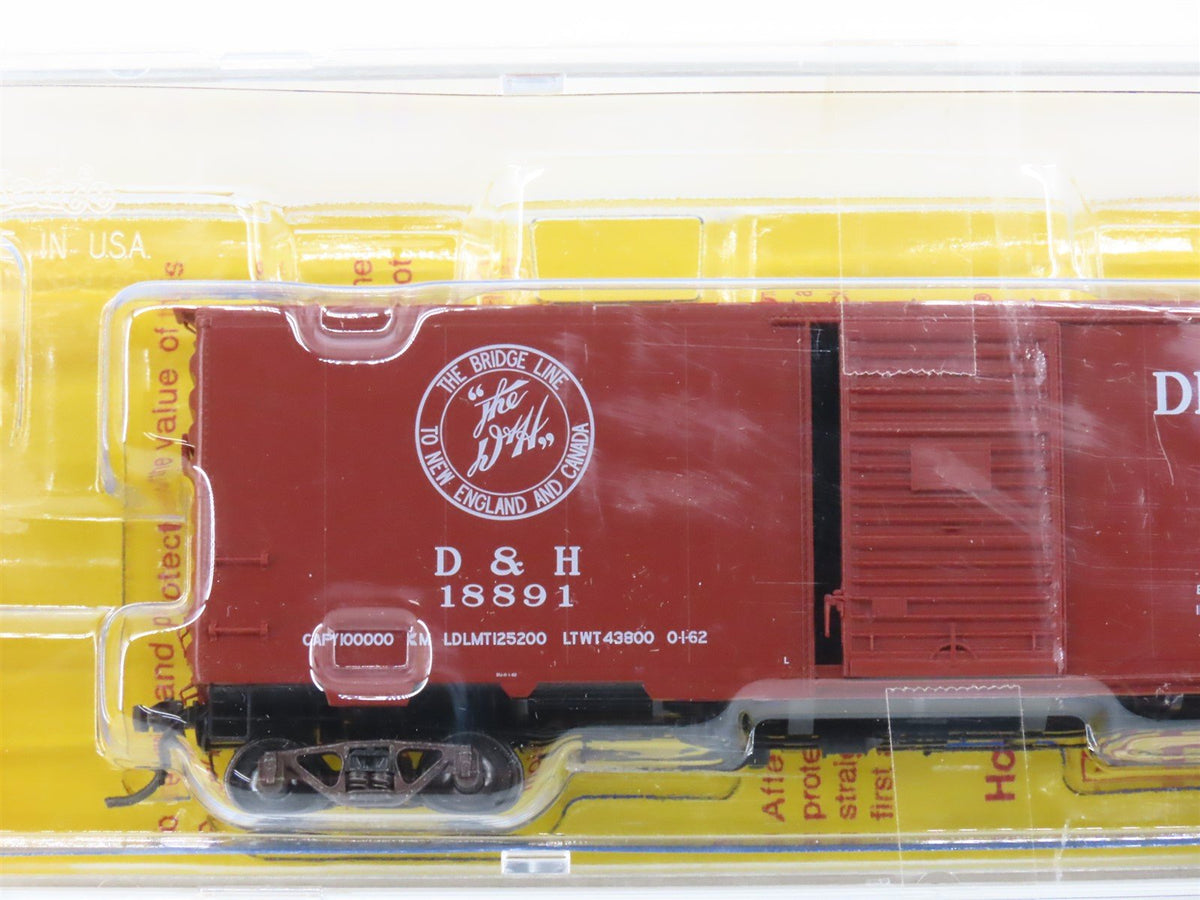 HO Scale Kadee 4059 D&amp;H Delaware &amp; Hudson 40&#39; Single Door Box Car #18891 -Sealed