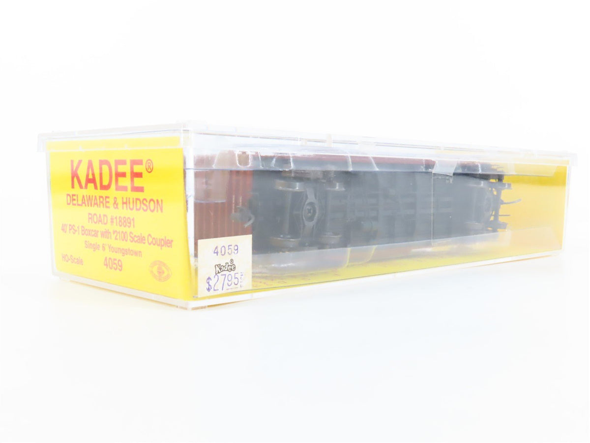 HO Scale Kadee 4059 D&amp;H Delaware &amp; Hudson 40&#39; Single Door Box Car #18891 -Sealed