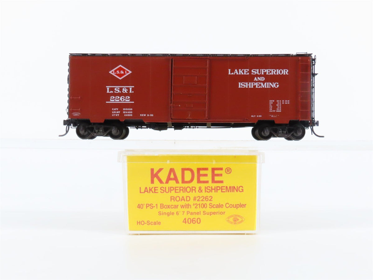 HO Scale Kadee 4060 LS&amp;I Lake Superior &amp; Ishpeming Single Door 40&#39; Box Car #2262