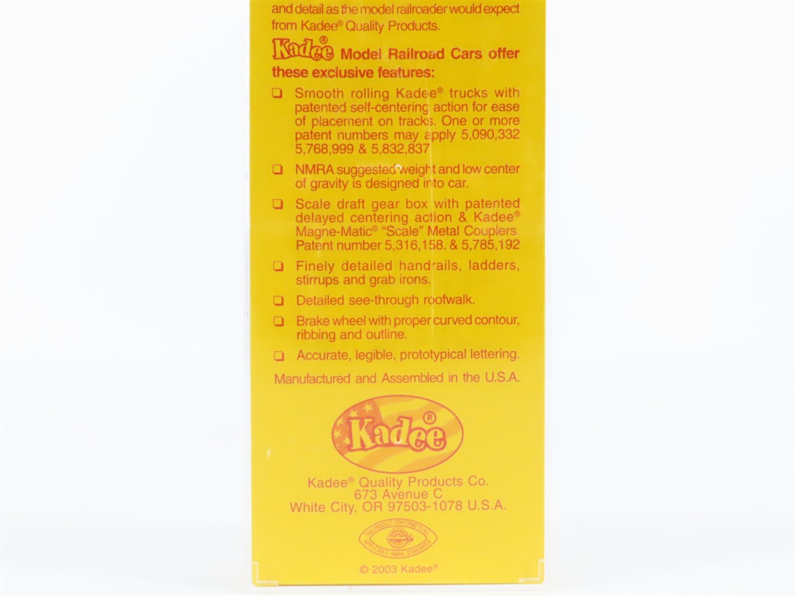 HO Scale Kadee 4060 LS&I Lake Superior & Ishpeming Single Door 40' Box Car #2262