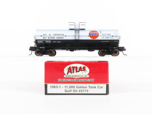 HO Scale Atlas 1063-1 SHPX Gulf Oil 11,000 Gallon Tank Car #5772