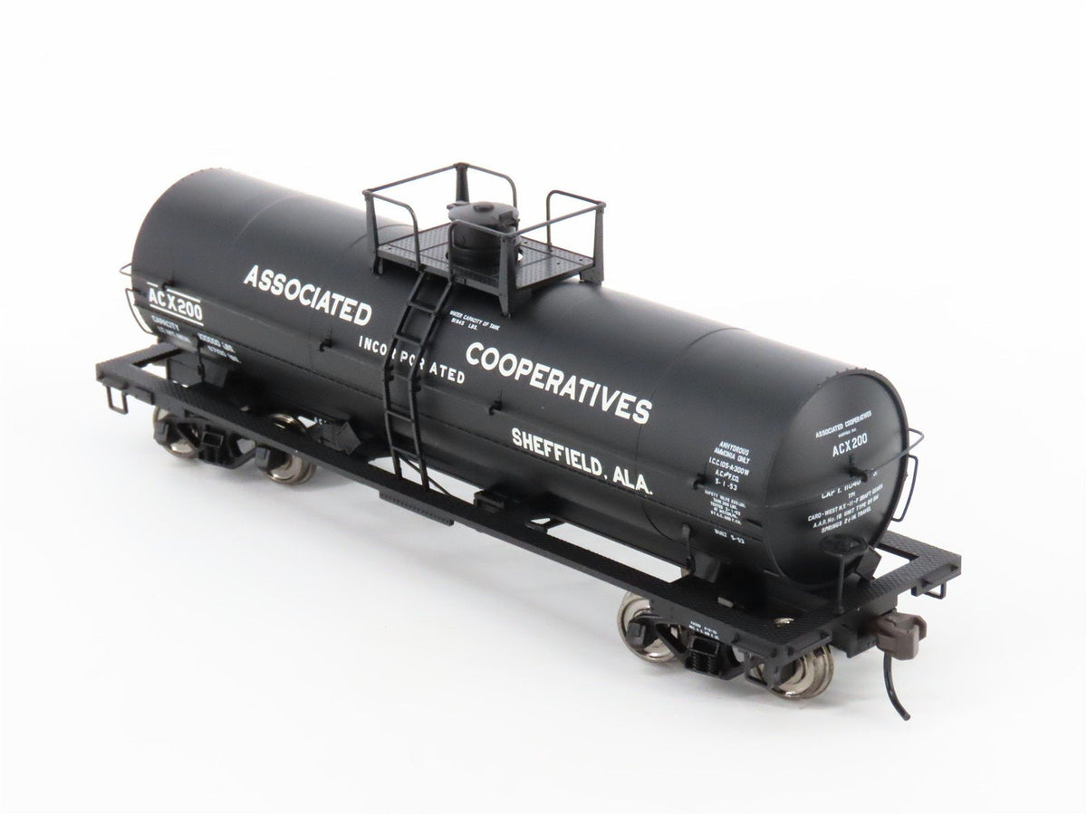 HO Scale Atlas 1062-2 ACX Associated Cooperatives 11,000 Gallon Tank Car #200