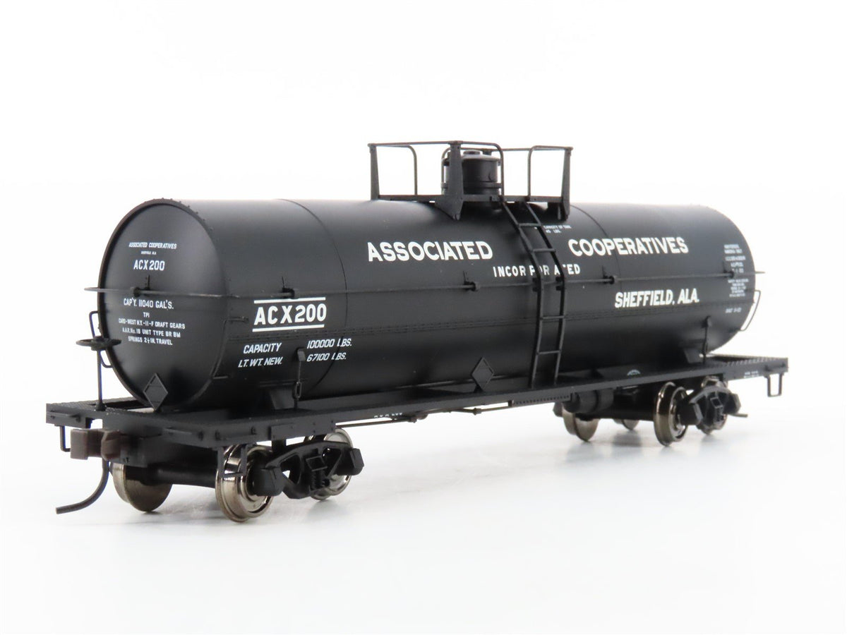 HO Scale Atlas 1062-2 ACX Associated Cooperatives 11,000 Gallon Tank Car #200