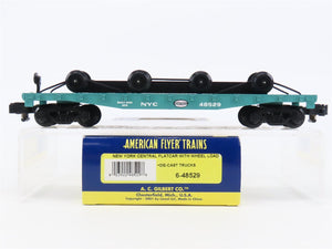 S Scale American Flyer 6-48529 NYC New York Central Flatcar #48529 w/Wheel Load