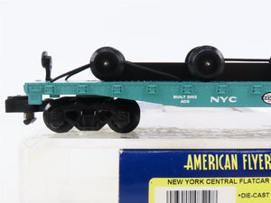 S Scale American Flyer 6-48529 NYC New York Central Flatcar #48529 w/Wheel Load