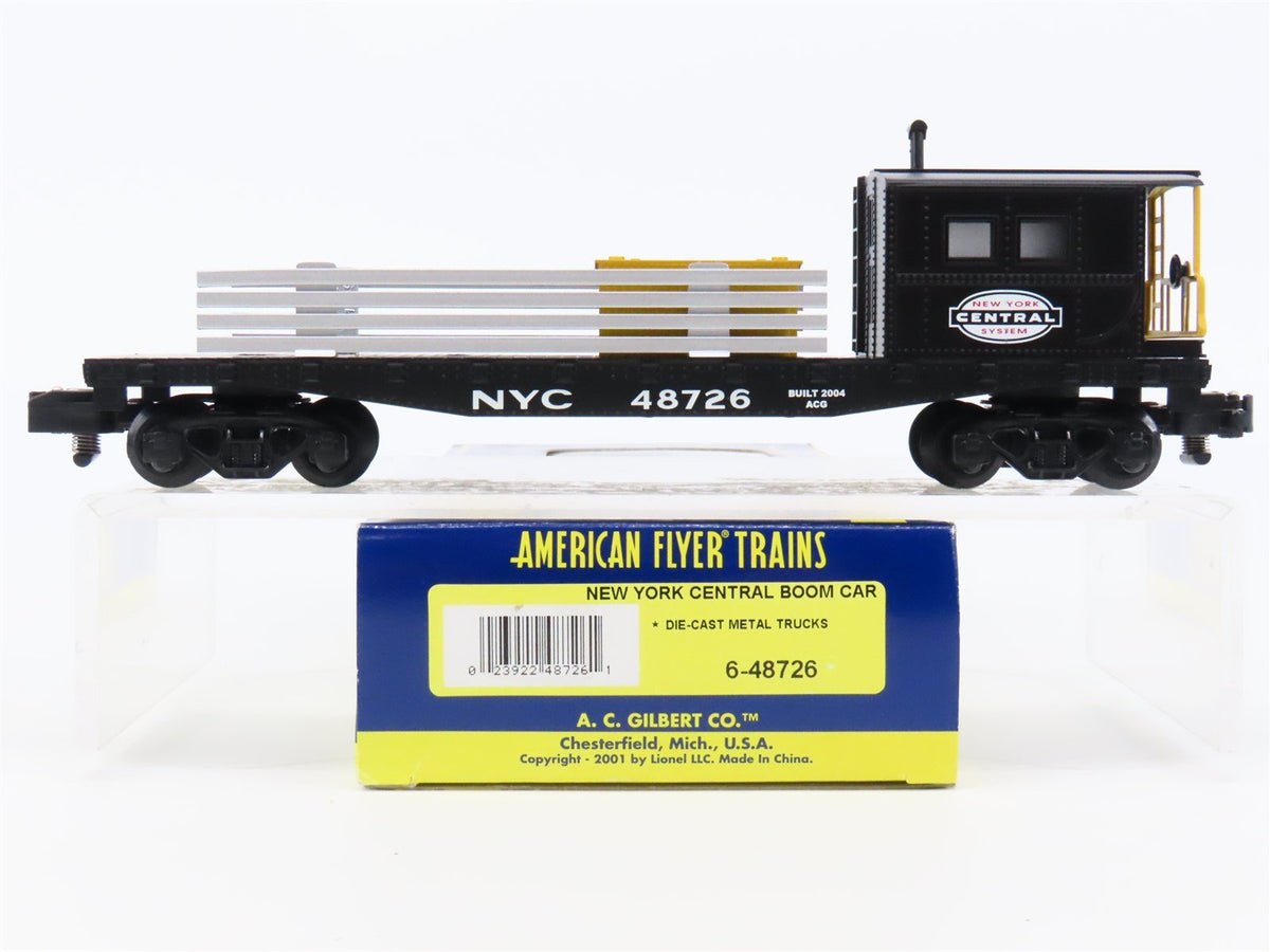 S Scale American Flyer 6-48726 NYC New York Central Boom Flatcar #48726