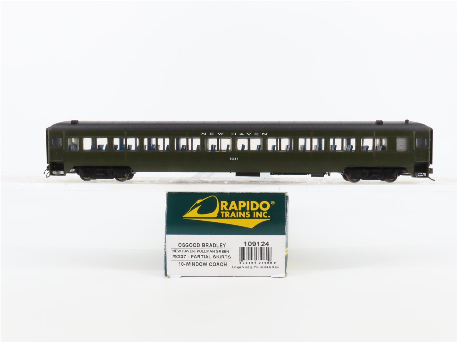 HO Scale Rapido 109124 NH New Haven Osgood Bradley Coach Passenger Car #8237