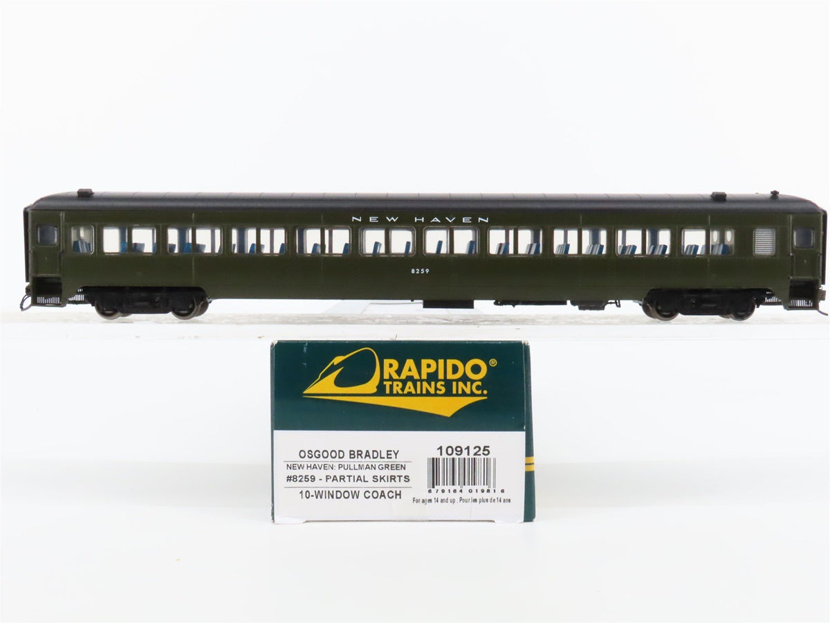 HO Scale Rapido 109125 NH New Haven Osgood Bradley Coach Passenger Car #8259