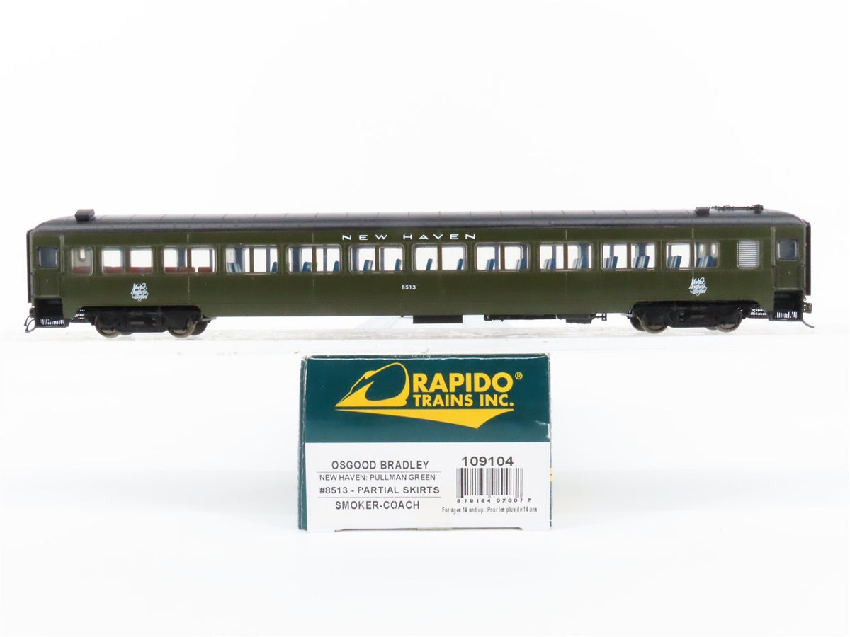 HO Scale Rapido 109104 NH New Haven Osgood Bradley Coach Passenger Car #8513