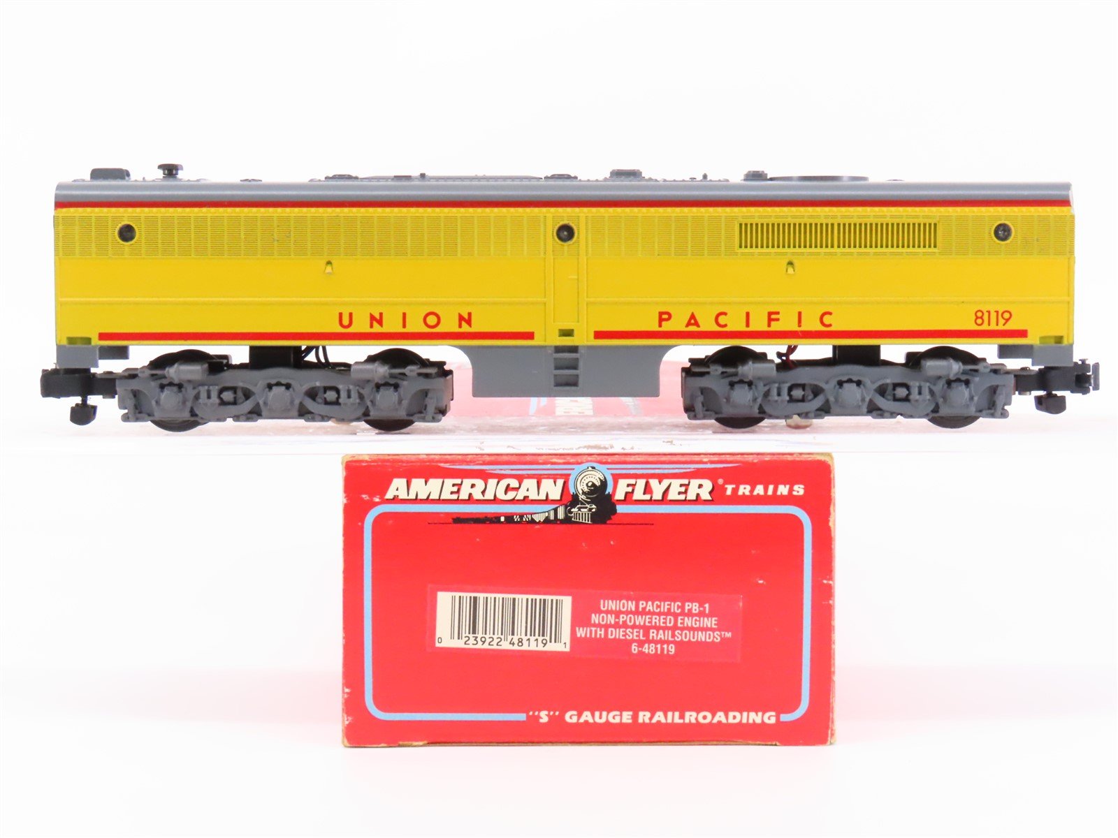 S Scale American Flyer 6-48119 UP Union Pacific PB1 Diesel w/ Sound - Unpowered