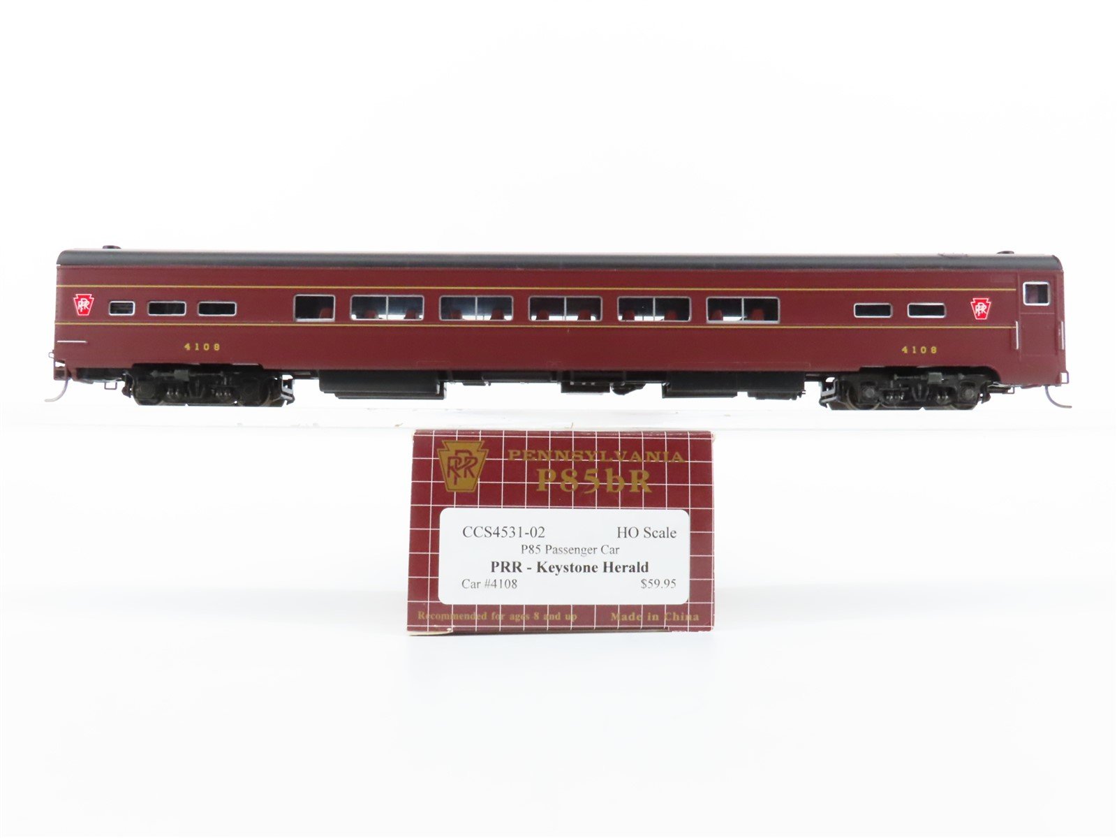 HO Scale Centralia Car Shops CCS4531-02 PRR Pennsylvania Coach Passenger #4108