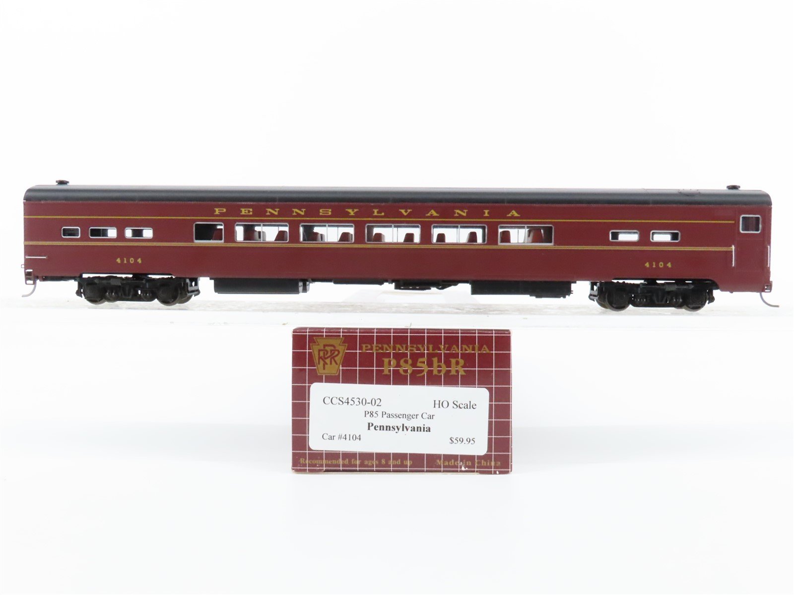 HO Scale Centralia Car Shops CCS4530-02 PRR Pennsylvania Coach Passenger #4104