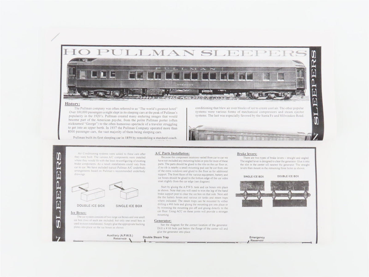 HO Scale Branchline Blueprint Series Kit PRR Pennsylvania Sleeper Passenger Car