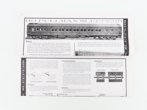 HO Scale Branchline Blueprint Series Kit PRR Pennsylvania Sleeper Passenger Car