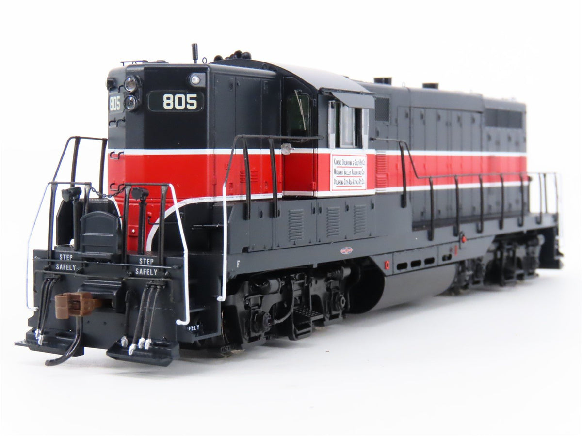 HO Scale Athearn Genesis ATHG82251 KO&amp;G Kansas Oklahoma Gulf GP7 Diesel #805