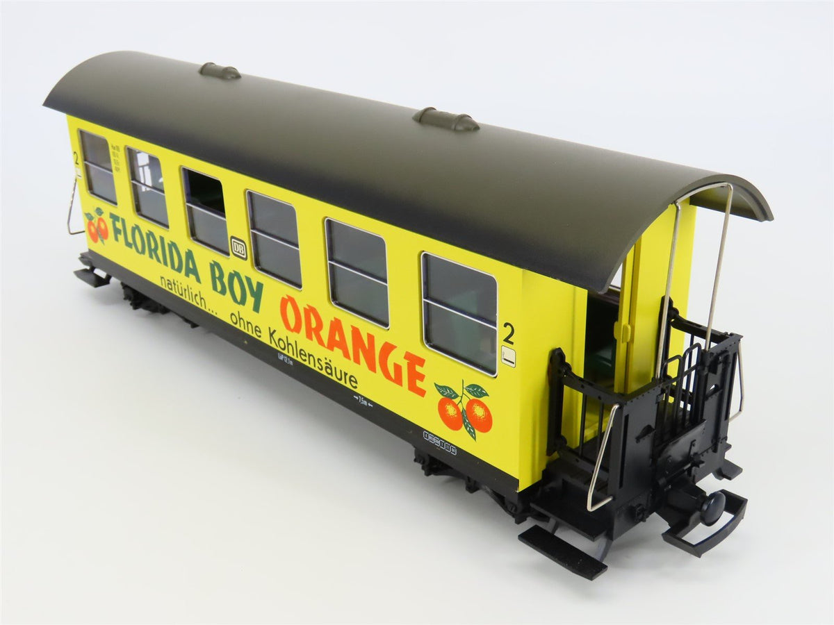 G Scale LGB 3072 DB Florida Boy Orange 2nd Class Coach Passenger Car