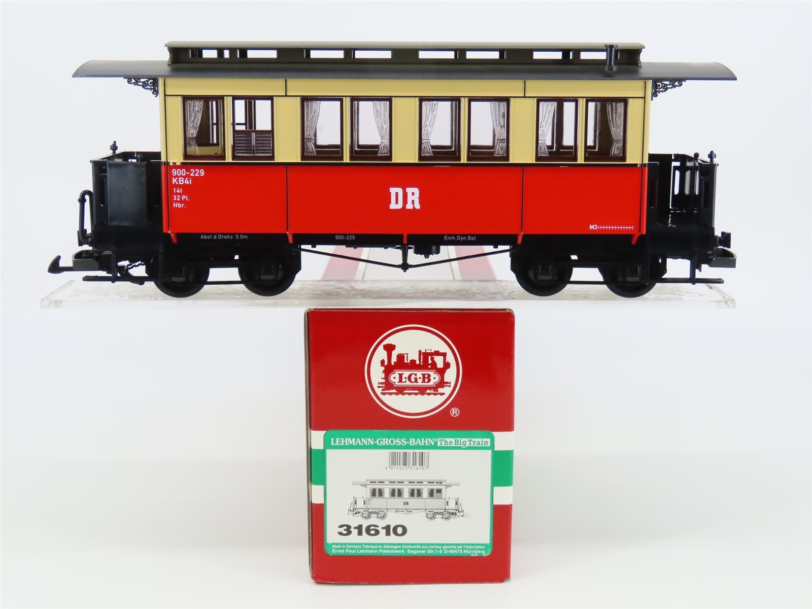 G Scale LGB 31610 DR Deutsche Reichsbahn Coach Passenger Car