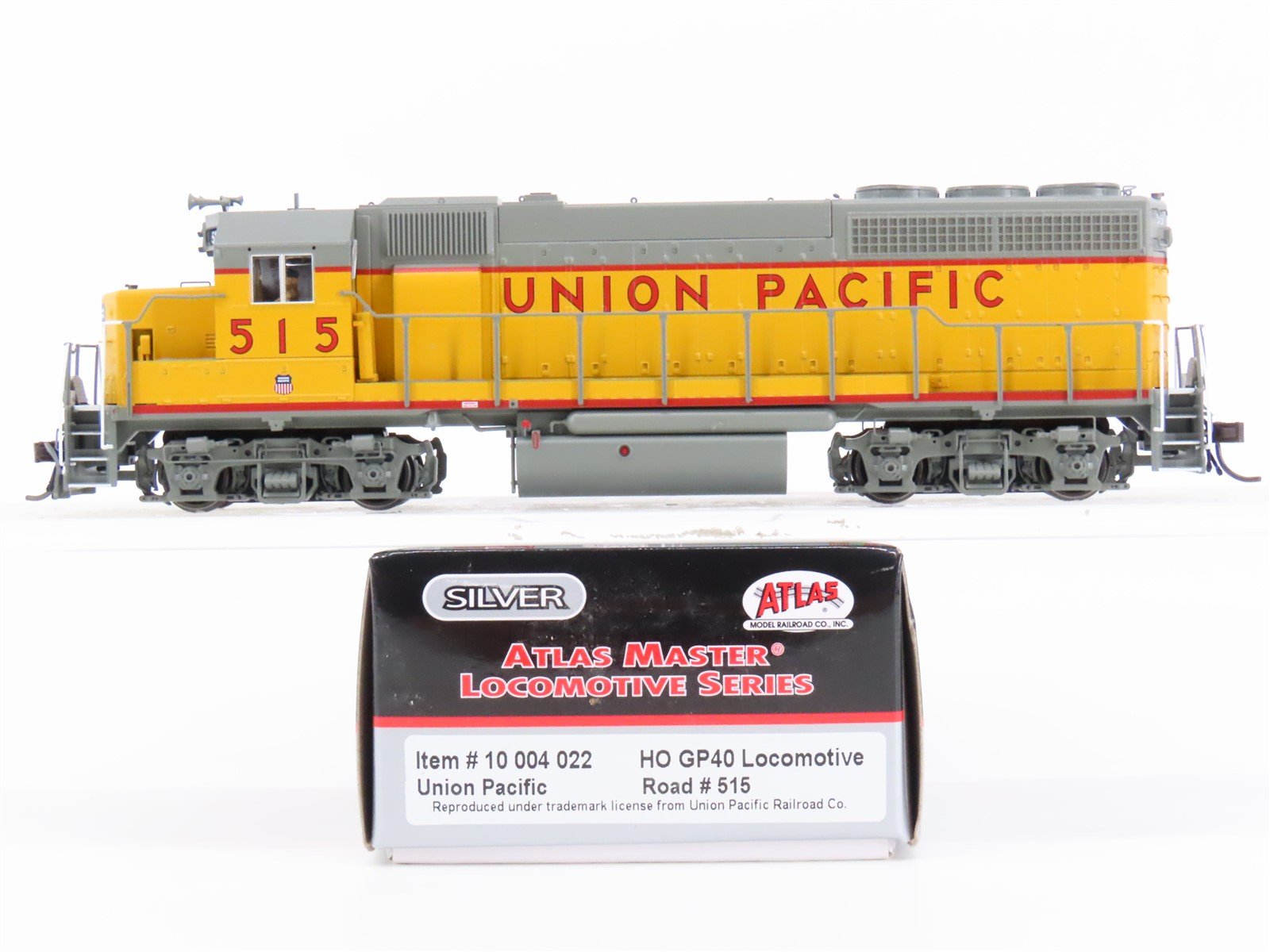 HO Scale Atlas Master Silver 10004022 UP Union Pacific GP40 Diesel Loco #515