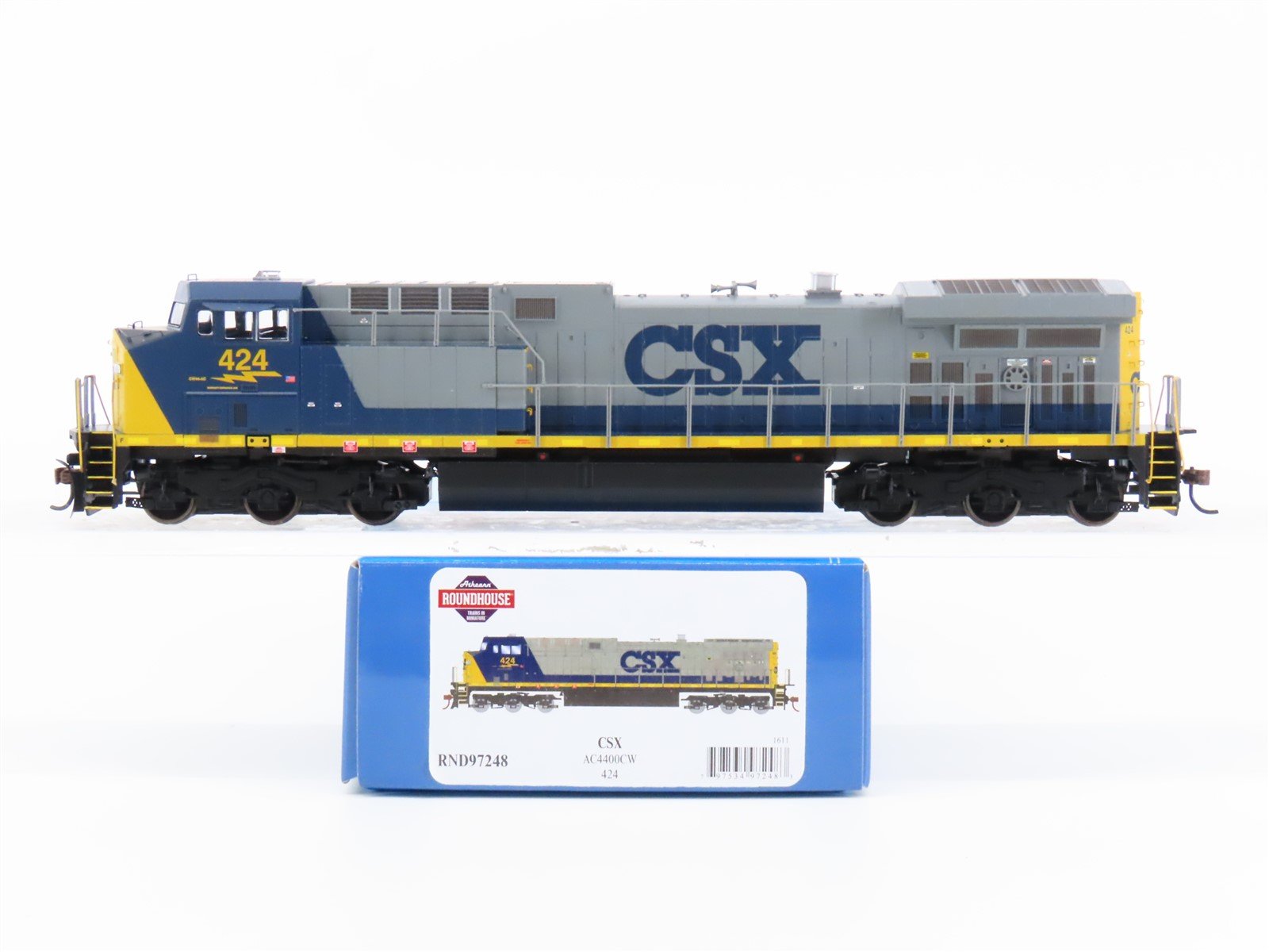 HO Scale Athearn Roundhouse RND97248 CSX AC4400CW Diesel #424 - DCC Ready