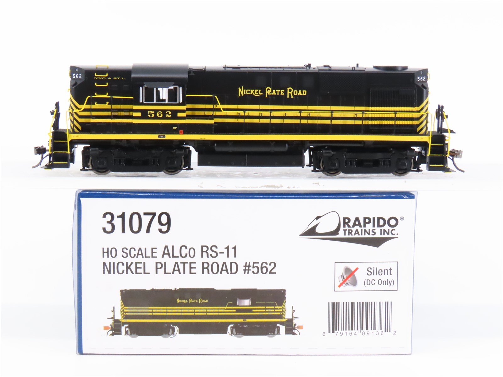 HO Scale Rapido 31079 NKP Nickel Plate Road RS11 Diesel Locomotive #562