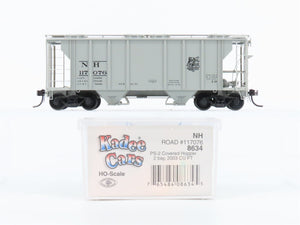 HO Scale Kadee 8634 NH New Haven Railroad 2-Bay Covered Hopper #117076