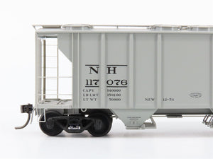 HO Scale Kadee 8634 NH New Haven Railroad 2-Bay Covered Hopper #117076