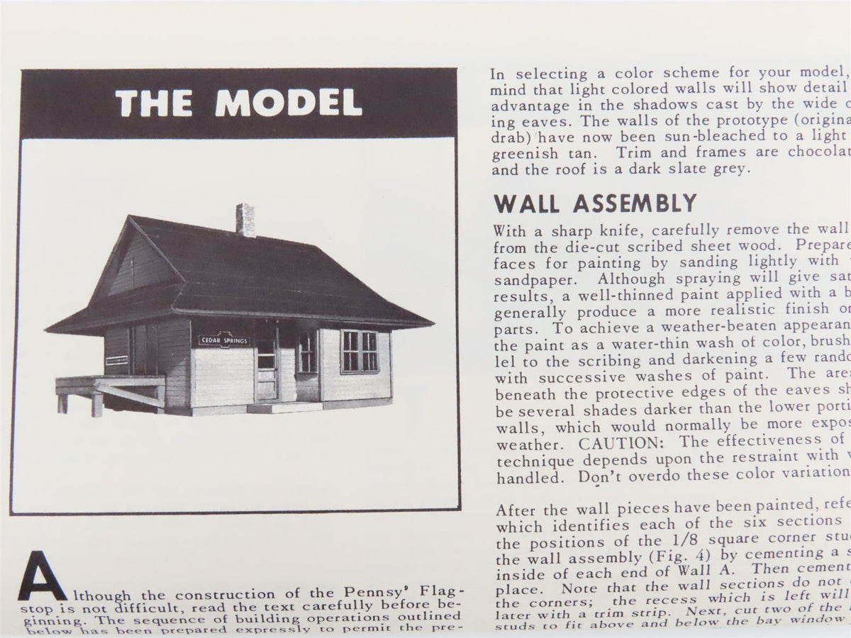 HO 1/87 Scale Alexander Scale Models Kit #7631 PRR Pennsylvania Flagstop