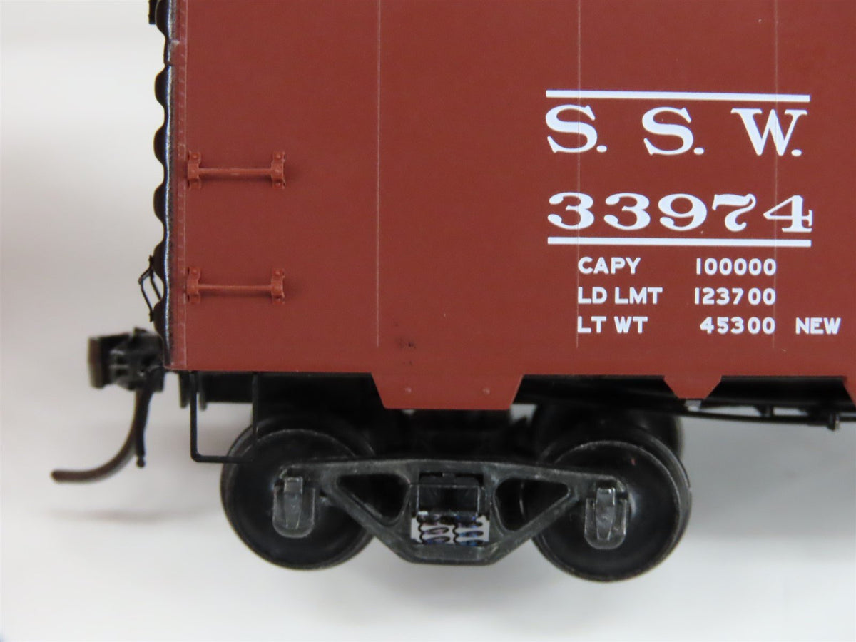 HO Scale Kadee 5010 SSW Cotton Belt Route &quot;Blue Streak&quot; 40&#39; Box Car #33974