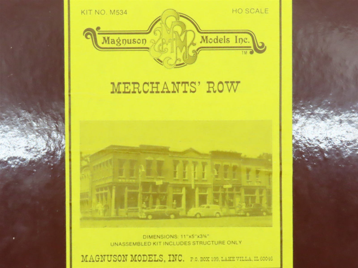 HO Scale Magnuson Models Kit #M534 Merchant&#39;s Row