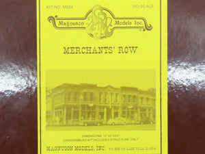 HO Scale Magnuson Models Kit #M534 Merchant's Row