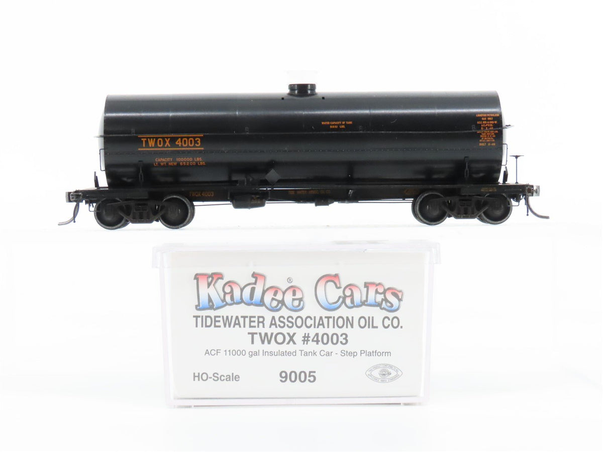 HO Scale Kadee 9005 TWOX Tidewater Association Oil Co. Tank Car #4003