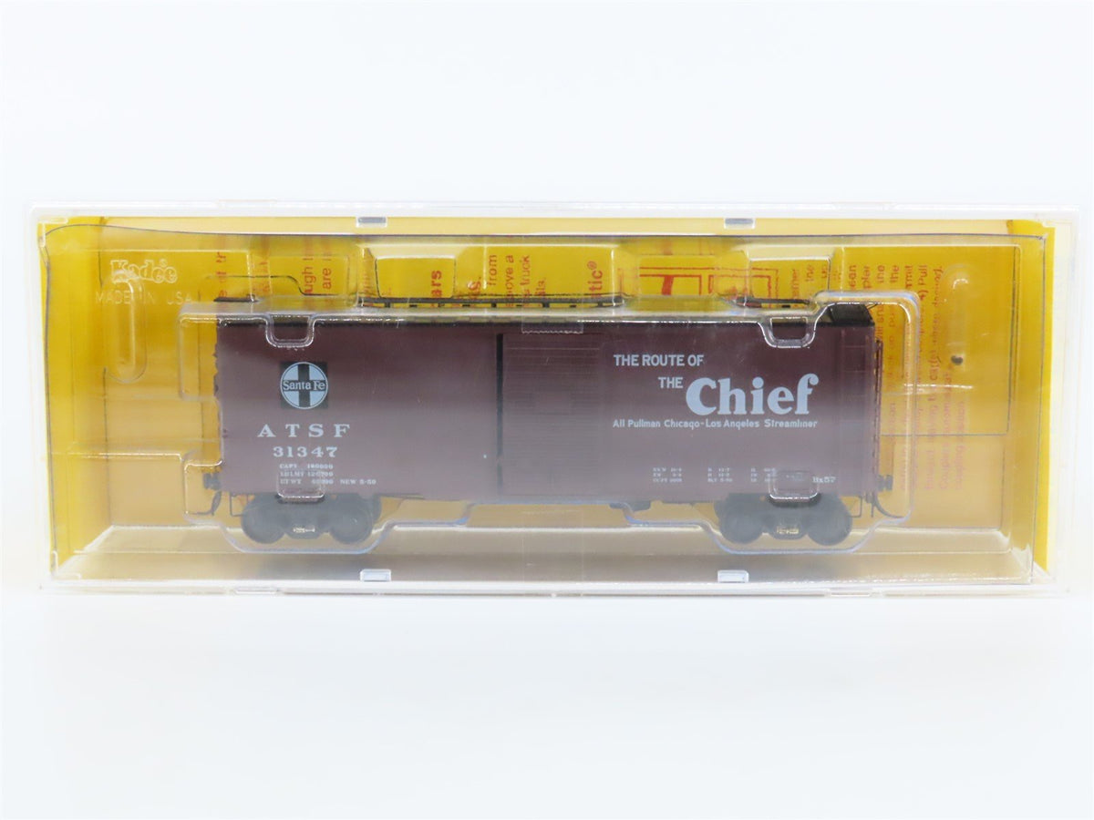 HO Scale Kadee 4037 ATSF Santa Fe Chief 40&#39; Single Door Box Car #31347 -Sealed