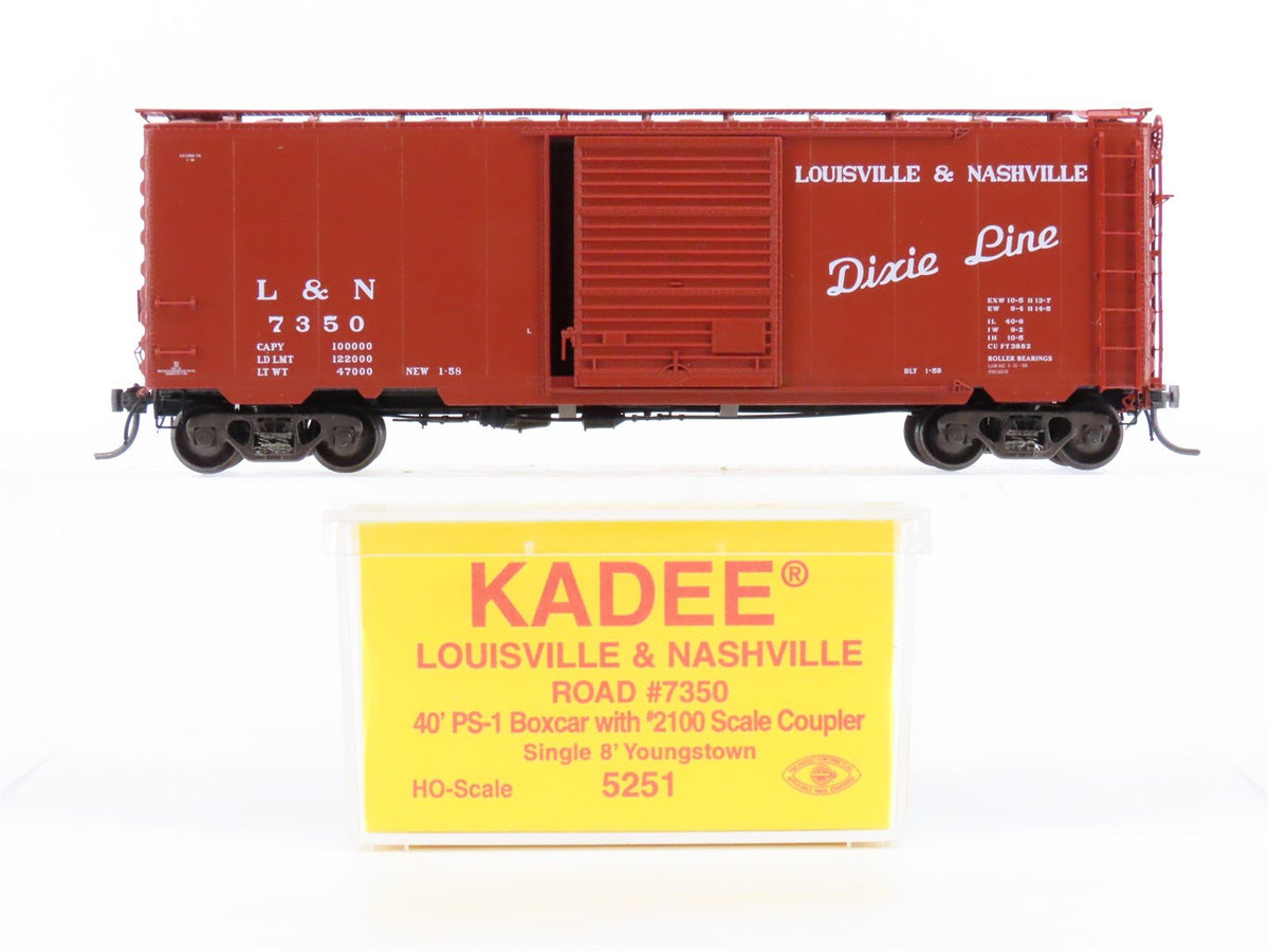 HO Scale Kadee 5251 L&amp;N Louisville &amp; Nashville &quot;Dixie Line&quot; 40&#39; Box Car #7350